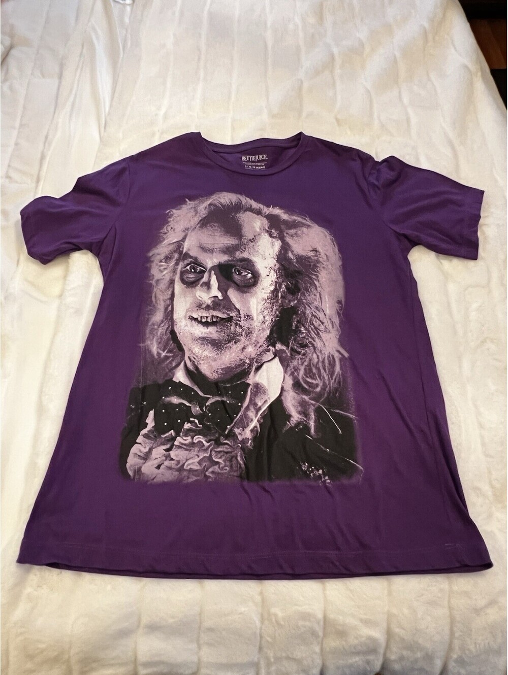 Beetlejuice Halloween Purple T-Shirt Men’s Large 42-44